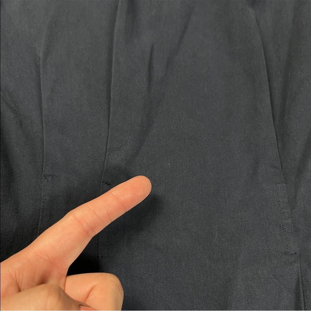Madewell (Re)sponsible Long Sleeve Blue Button Front Mini Dress - Picture 13 of 13